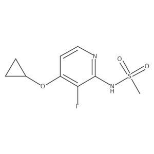 N-(4-Cyclopropoxy-3-fluoropyridin-2-YL)methanesulfonamide结构式