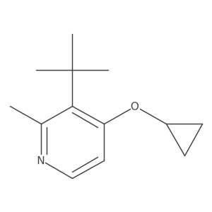 3-Tert-butyl-4-cyclopropoxy-2-methylpyridine结构式