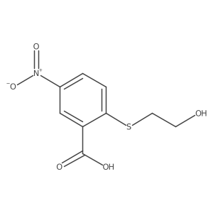 2-[(2-Hydroxyethyl)sulfanyl]-5-nitrobenzoic acid结构式