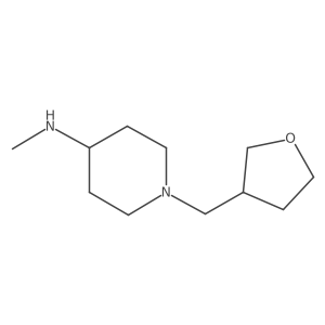 N-methyl-1-(oxolan-3-ylmethyl)piperidin-4-amine Structure