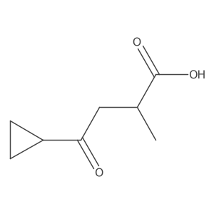 4-Cyclopropyl-2-methyl-4-oxobutanoic acid Structure