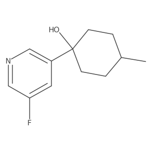 1-(5-Fluoro-3-pyridinyl)-4-methylcyclohexanol Structure