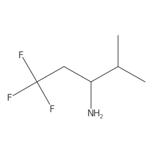 1,1,1-Trifluoro-4-methylpentan-3-amine结构式