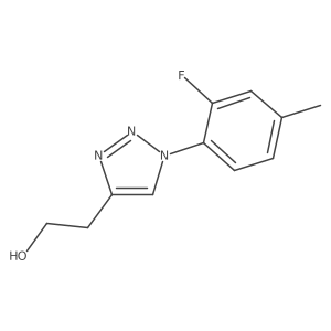 2-(1-(2-fluoro-4-methylphenyl)-1H-1,2,3-triazol-4-yl)ethan-1-ol结构式