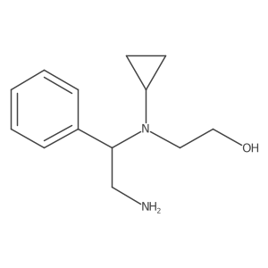 2-[(2-Amino-1-phenylethyl)cyclopropylamino]ethanol Structure