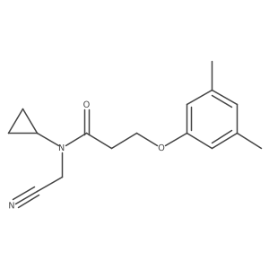 N-(cyanomethyl)-N-cyclopropyl-3-(3,5-dimethylphenoxy)propanamide Structure