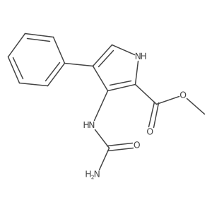 methyl 3-(carbamoylamino)-4-phenyl-1H-pyrrole-2-carboxylate Structure