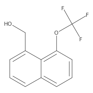 1-(Trifluoromethoxy)naphthalene-8-methanol结构式