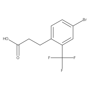 3-[4-Bromo-2-(trifluoromethyl)phenyl]propanoic acid结构式