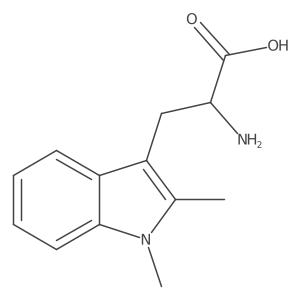 2-amino-3-(1,2-dimethyl-1H-indol-3-yl)propanoic acid结构式