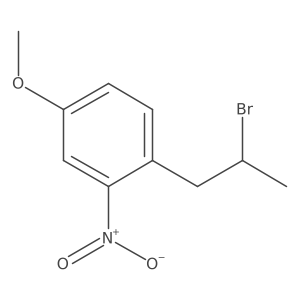 1-(2-Bromopropyl)-4-methoxy-2-nitrobenzene结构式