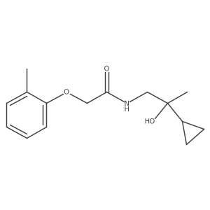 N-(2-cyclopropyl-2-hydroxypropyl)-2-(o-tolyloxy)acetamide结构式