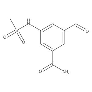Benzamide, 3-formyl-5-[(methylsulfonyl)amino]-结构式