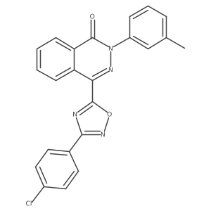 4-[3-(4-chlorophenyl)-1,2,4-oxadiazol-5-yl]-2-(3-methylphenyl)phthalazin-1(2H)-one Structure