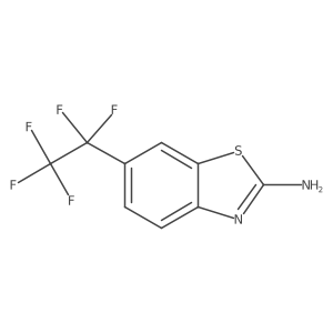 6-Pentafluoroethyl-2-benzothiazolamine结构式
