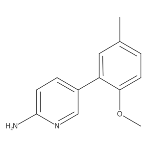 5-(2-Methoxy-5-methylphenyl)pyridin-2-amine结构式