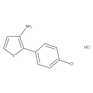 2-(4-Chlorophenyl)thiophen-3-amine;hydrochloride结构式
