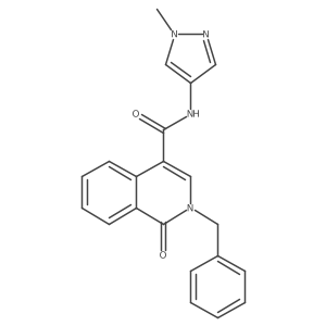 2-benzyl-N-(1-methyl-1H-pyrazol-4-yl)-1-oxo-1,2-dihydroisoquinoline-4-carboxamide Structure