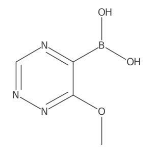 (6-Methoxy-1,2,4-triazin-5-yl)boronic acid Structure