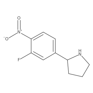 (R)-2-(3-Fluoro-4-nitrophenyl)pyrrolidine Structure