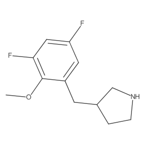 3-[(3,5-Difluoro-2-methoxyphenyl)methyl]pyrrolidine Structure