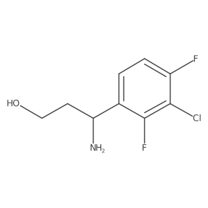 3-Amino-3-(3-chloro-2,4-difluorophenyl)propan-1-ol Structure