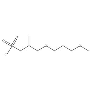 3-(3-Methoxypropoxy)-2-methylpropane-1-sulfonyl chloride Structure