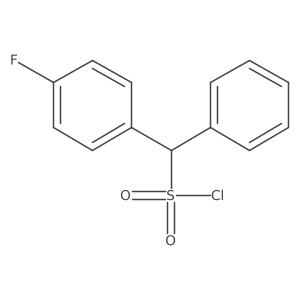 (4-Fluorophenyl)(phenyl)methanesulfonyl chloride结构式