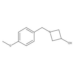 1-{[4-(Methylsulfanyl)phenyl]methyl}azetidin-3-ol结构式