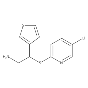 3-Thiopheneethanamine, I(2)-[(5-chloro-2-pyridinyl)thio]-结构式