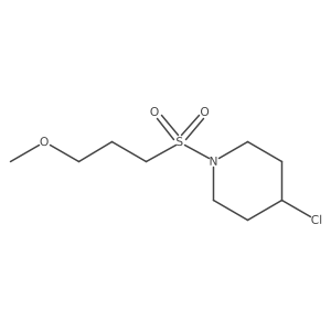 4-Chloro-1-(3-methoxypropanesulfonyl)piperidine Structure
