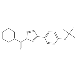 Methanone, 4-Morpholinyl[4-[4-(trifluoroMethoxy)phenyl]-2H-1,2,3-triazol-2-yl]-结构式