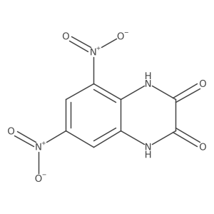 5,7-Dinitro-1,4-dihydro-quinoxaline-2,3-dione结构式