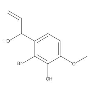 2-Bromo-3-(1-hydroxyprop-2-en-1-yl)-6-methoxyphenol Structure