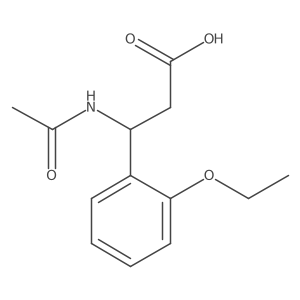 (3S)-3-acetamido-3-(2-ethoxyphenyl)propanoic acid Structure
