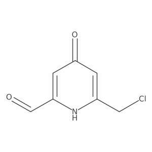 6-(Chloromethyl)-4-hydroxypyridine-2-carbaldehyde结构式