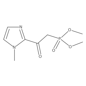 dimethyl [2-(1-methyl-1H-imidazol-2-yl)-2-oxoethyl]phosphonate结构式