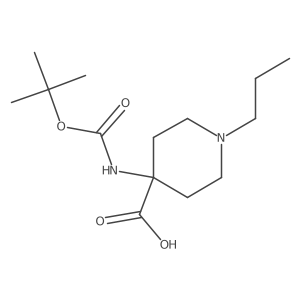 4-{[(Tert-butoxy)carbonyl]amino}-1-propylpiperidine-4-carboxylic acid Structure