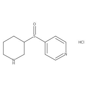 4-(Piperidin-3-ylsulfinyl)pyridine hydrochloride Structure