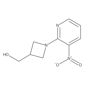 (1-(3-Nitropyridin-2-yl)azetidin-3-yl)methanol结构式