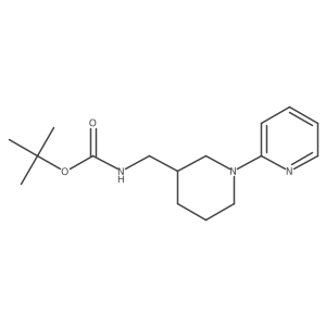 Tert-butyl ((1-(pyridin-2-yl)piperidin-3-yl)methyl)carbamate Structure
