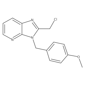 2-(chloromethyl)-3-(4-methoxybenzyl)-3H-imidazo[4,5-b]pyridine结构式