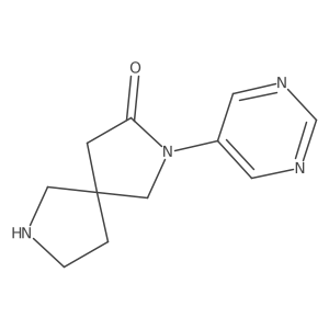 2-(Pyrimidin-5-Yl)-2,7-Diazaspiro[4.4]Nonan-3-One结构式