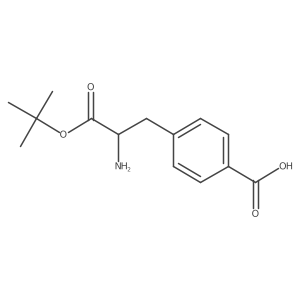 4-(2-Amino-3-(tert-butoxy)-3-oxopropyl)benzoic acid Structure