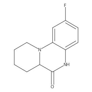 (S)-2-Fluoro-7,8,9,10-tetrahydro-5H-pyrido[1,2-A]quinoxalin-6(6AH)-one Structure
