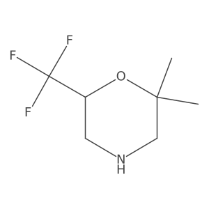 2,2-Dimethyl-6-(trifluoromethyl)morpholine Structure