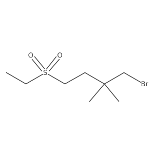 1-Bromo-4-(ethylsulfonyl)-2,2-dimethylbutane Structure