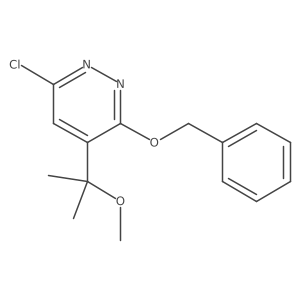 3-(Benzyloxy)-6-chloro-4-(2-methoxypropan-2-yl)pyridazine结构式