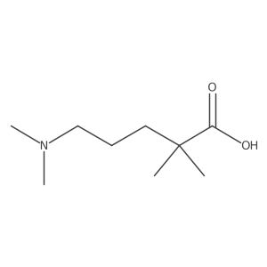 5-(Dimethylamino)-2,2-dimethylpentanoic acid Structure