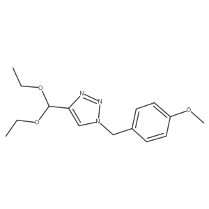 4-(Diethoxymethyl)-1-[(4-methoxyphenyl)methyl]-1,2,3-triazole Structure
